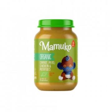 Piure de morcovi, mazare, cartofi cu pui, bio, 190g, Mamuko de la Supermarket Pentru Tine Srl