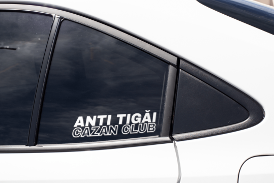 Sticker auto - anti tigai cazan club