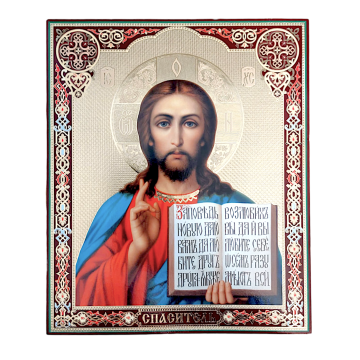 Litografie pe MDF - Mantuitorul Pantocrator (imaginea 2)