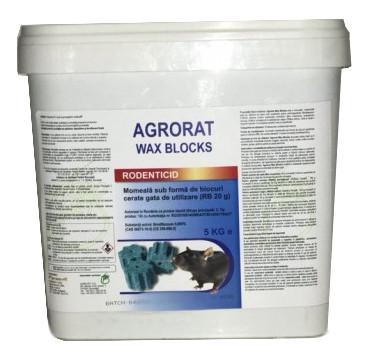 Raticid Agrorat Wax Blocks - galeata 5 kg, Farmavit