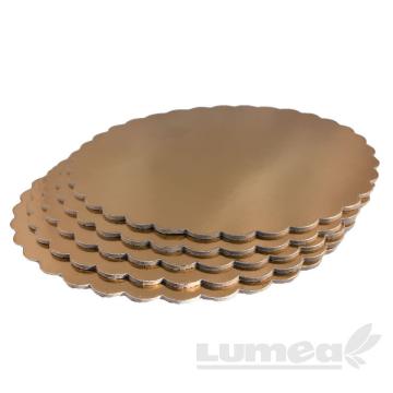 Discuri tort groase aurii dantelate, 30cm, 5 buc. - Lumea de la Lumea Basmelor International Srl