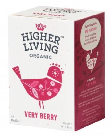 Ceai de fructe Very Berry bio, 15 plicuri, Higher Living