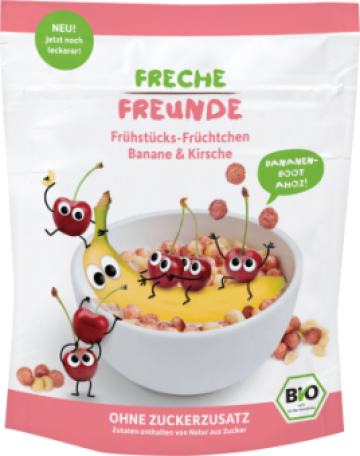 Cereale pentru mic dejun cu banane si cirese bio 125g Erdbar de la Supermarket Pentru Tine Srl