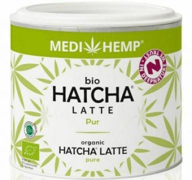 Bautura Hatcha latte pur, bio, 45g Medihemp