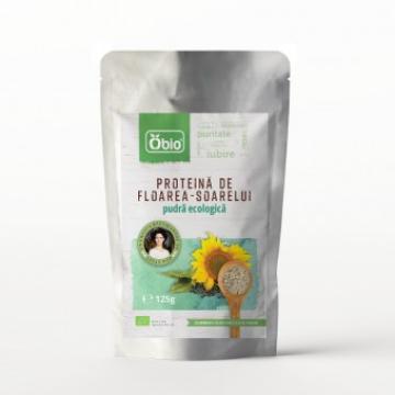 Proteina de floarea-soarelui pudra bio, 125g, Obio de la Supermarket Pentru Tine Srl