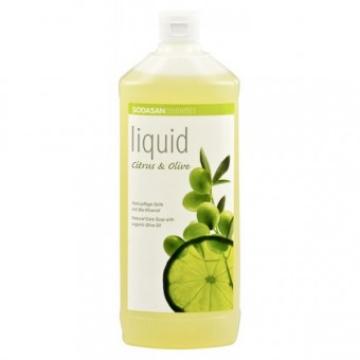 Sapun lichid gel de dus bio citrice masline 1L Sodasan de la Supermarket Pentru Tine Srl