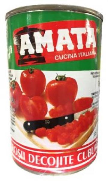 Rosii decojite cuburi Amata 400g