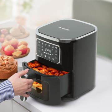 Friteuza cu aer cald Air Fryer 5L 450W de la Rykdom Trade Srl