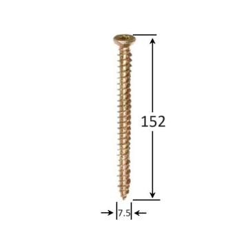 Surub montaj ferestre 7.5x152 TX30 - 100buc/cutie de la Marisim Total Instal Srl