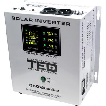 Invertor solar Ted 850VA 12V de la IV & P Instalatii Srl