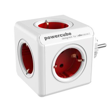 Priza Powercube 5 Schuko Red