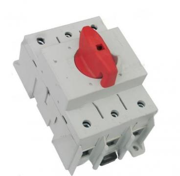 Intrerupator modular rotativ 3 poli 125A 0-1 on-off IP20