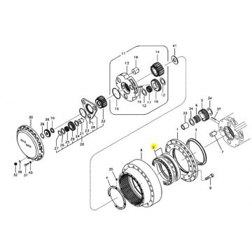 Rulment transmisie finala excavator Volvo SA7117-38230