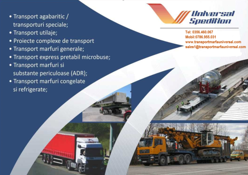 Transporturi mari si grele -  Universal Spedition de la Universal Spedition Srl