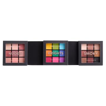 Set 3 mini palate farduri vegane Profusion Cosmetics PF0451