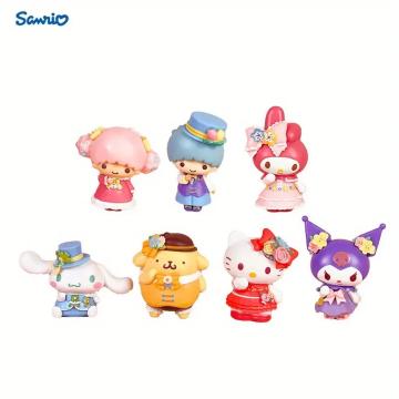 Jucarie set 7 figurine Sanrio Lovers Club, Kitty, My Melody de la D.r.s. Birotic Distribution S.r.l.