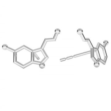 Cercei din argint 925, cu tija, serotonina, cutie bijuterii de la Atelier Lolit Srl