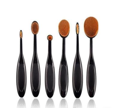 Set 6 pensule ovale profesionale pentru make-up