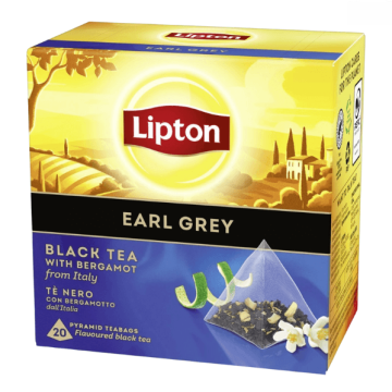 Ceai negru Earl Grey cu Bergamota Piramide Lipton Chai de la KraftAdvertising Srl