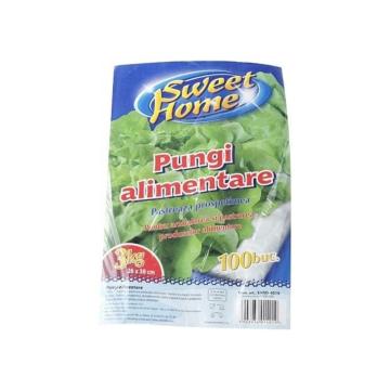 Pungi alimentare din folie LDPE 3 kg, set 100 buc de la Xtra Time Srl