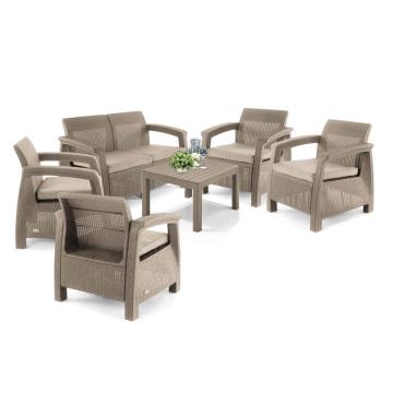 Set de mobilier de gradina Corfu Big Light cu masa Chicago
