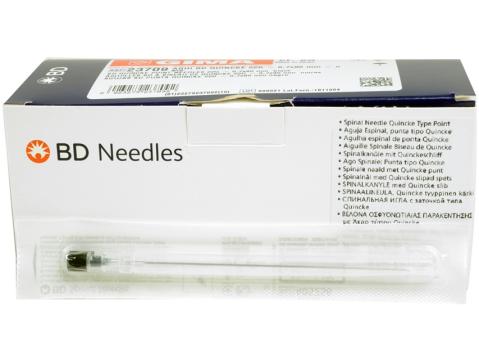 Ace spinale BD cu varf Quincke - 22g ( 0.7 x 90 mm ) de la Medaz Life Consum Srl