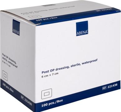 Plasturi sterili rezistenti la apa Abena - 6 x 7 cm