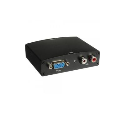 Convertor video DeTech VGA la HDMI cu audio