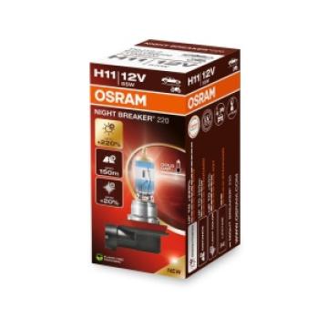 Bec Osram H11 Night Breaker +220% 12V 55W de la LND Albu Profesional Srl
