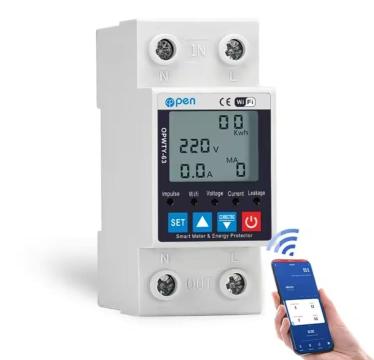 Releu de protectie tensiune wifi 63A