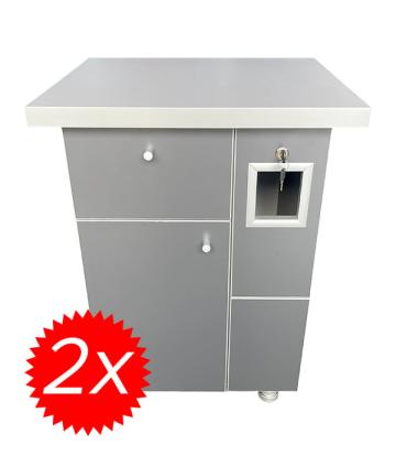 Cabinet aparat cafea VM8 Antracit, 2buc.