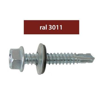 Suruburi perforatoare Ral 3011-bordo 4.8 x 20 mm, 250 bucati de la URBANIX SRL
