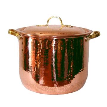 Oala din cupru 15 litri cu capac, ciorbe, supe, mancaruri de la Baralchim Srl