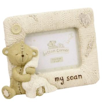 Rama foto pentru prima ecografie Button Corner de la Krbaby.ro - Cadouri Bebelusi
