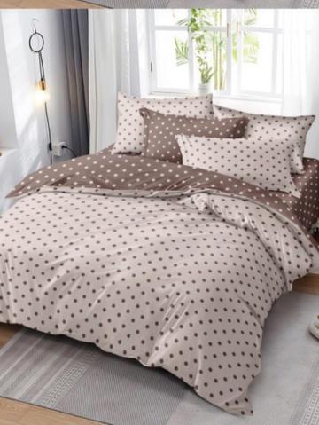 Lenjerii de pat 7 piese, maro/crema-buline de la Folkert-fortuna 2015 Kft