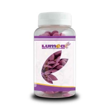 Decor tort Floricele din zahar mov violet cu miez galben 60g