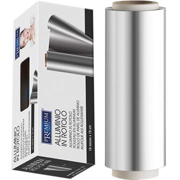 Folie aluminiu vopsit suvite 15cm x 100metri - Premium de la Mezza Luna Srl.