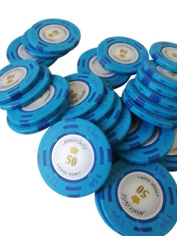 Jeton poker Montecarlo 14 grame Clay