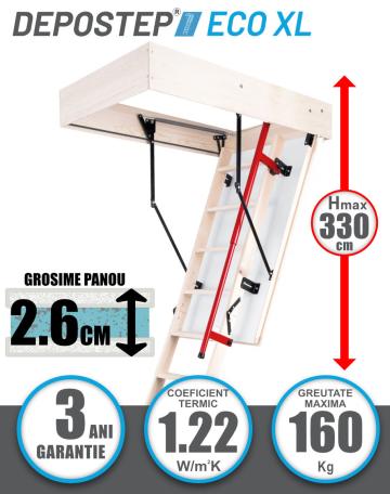 Scara pod Depostep Eco XL chepeng pod pliabil din lemn de la Deposib Expert Srl