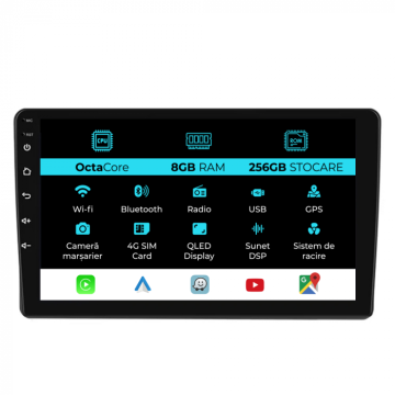 Navigatie Dedicata Peugeot 407 (2004 - 2011), 9Inch, 8Gb Ram de la Nav Store