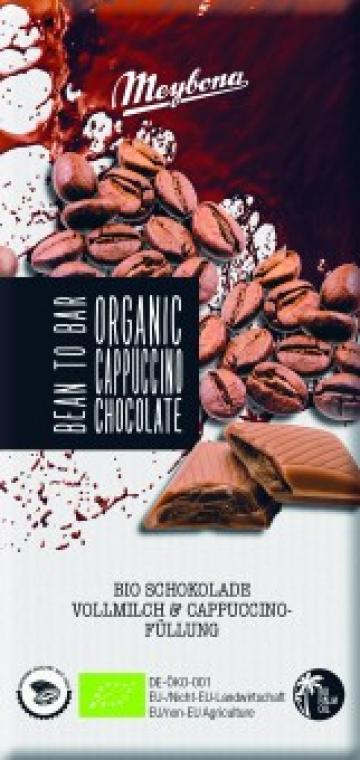 Ciocolata cu lapte si crema de cappuccino bio 100g Meybona de la Supermarket Pentru Tine Srl