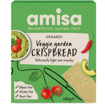 Crispbread veggie garden bio 100g Amisa