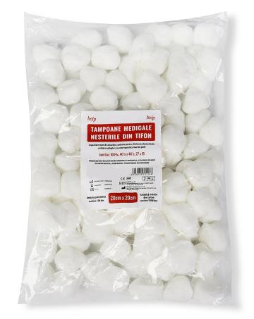 Tampoane chirurgicale nesterile 20 x 20 cm de la Medaz Life Consum Srl