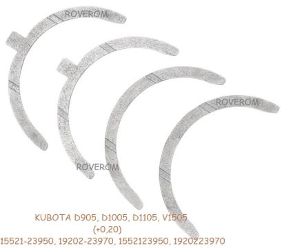 Cuzineti axiali R1 (+0.20) Kubota D905, D1005, D1105, V1505 de la Roverom Srl