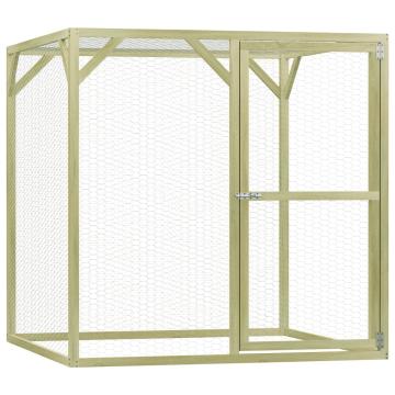Cotet pentru pasari, 1,5 x 1,5 x 1,5 m, lemn de pin de la Comfy Store