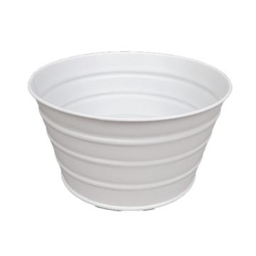 Vas din tabla zincata conic alb, D15cm de la Distinctiv Store Srl