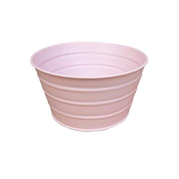 Vas din tabla zincata conic roz, D15cm de la Distinctiv Store Srl