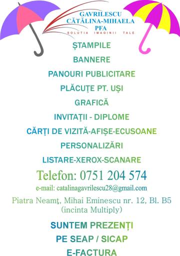 Banner de la PFA Gavrilescu Catalina Mihaela