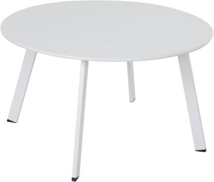 Masuta rotunda, metalica, pe 4 picioare, alba70x70x40 cm de la Molifag Srl