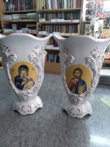 Vaze cu decor religios Silvia Zalau